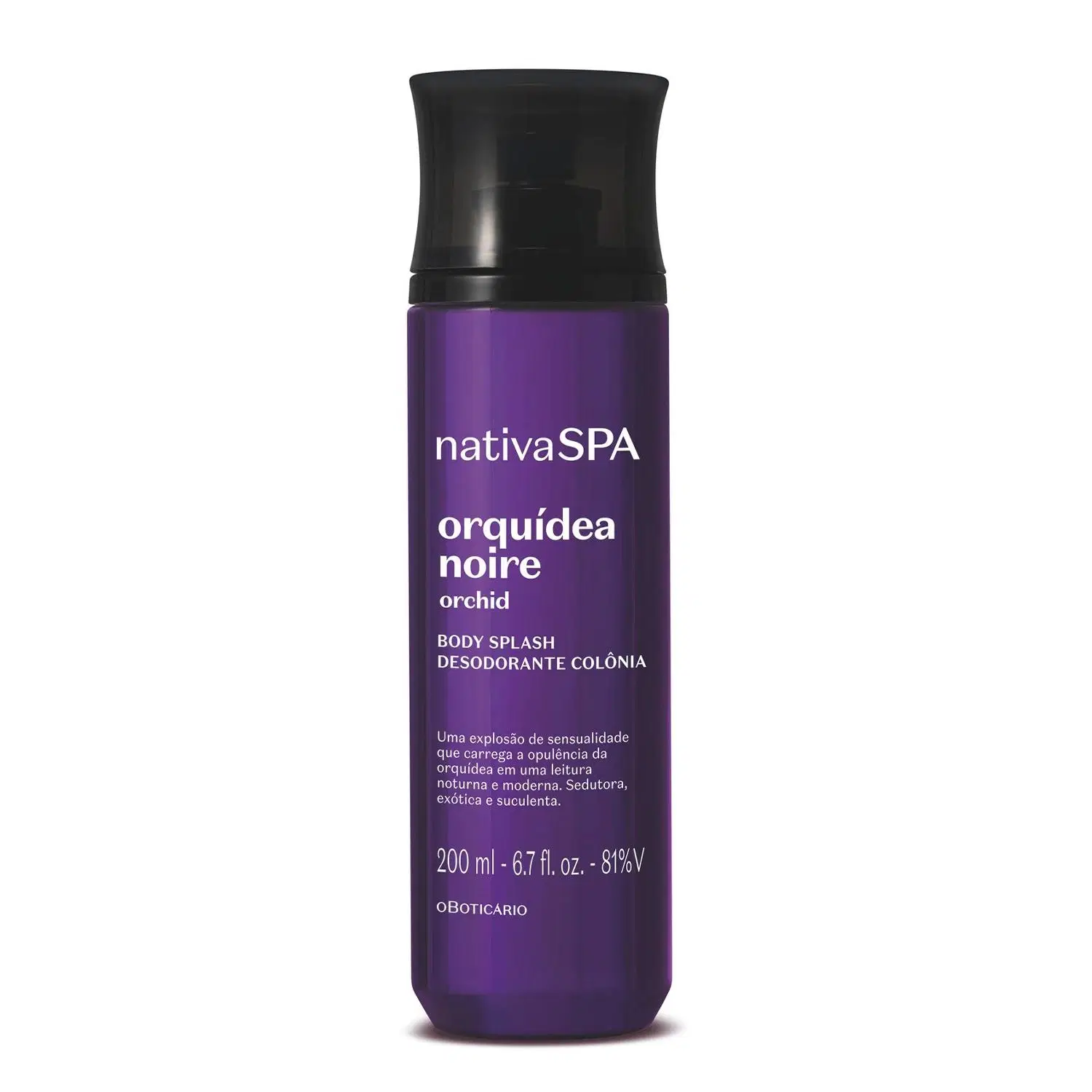 Nativa Spa Desodorante Colônia Body Splash Orquídea Noire 200Ml — foto 1