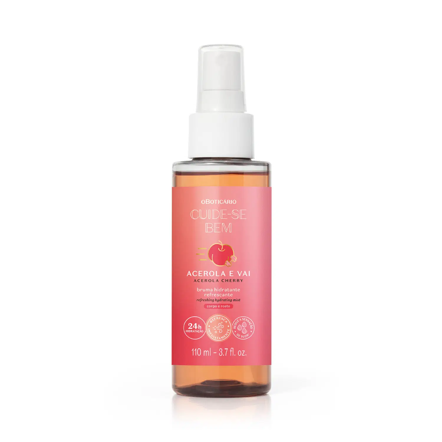 Bruma Hidratante Refrescante Corpo E Rosto Cuide-Se Bem Acerola E Vai 110Ml — foto 1