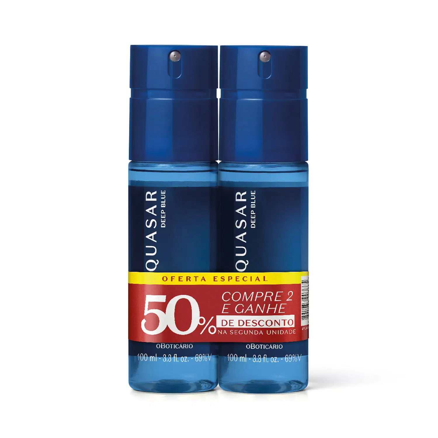 Kit Body Spray Desodorante Quasar Deep Blue 100Ml (2 Itens) — foto 1