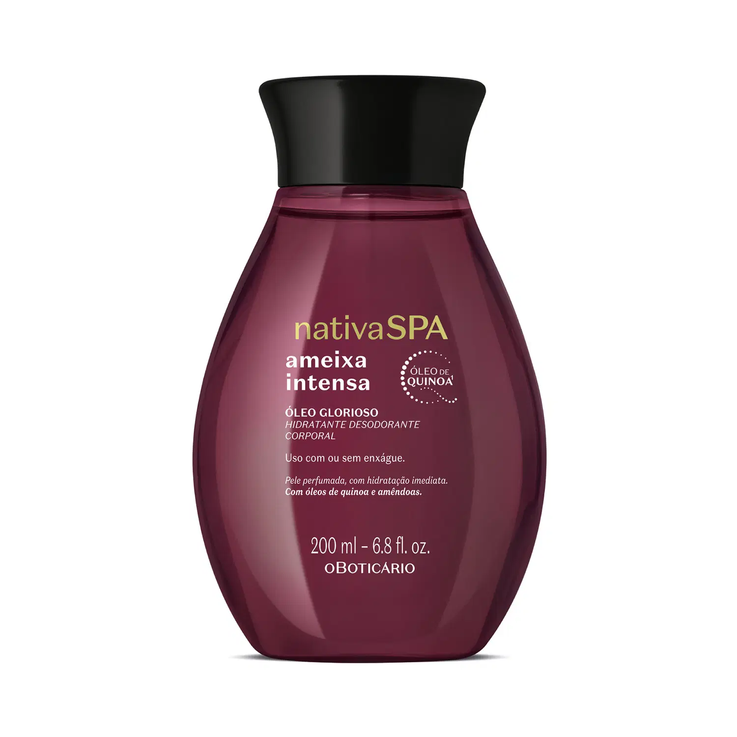 Óleo Glorioso Hidratante Desodorante Corporal Nativa Spa Ameixa Intensa 200Ml — foto 1