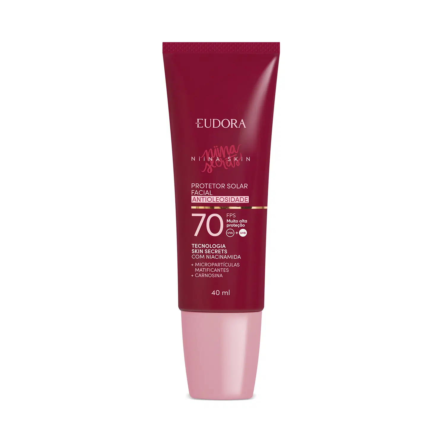 Protetor Solar Facial Antioleosidade Fps 70 Niina Skin 40Ml — foto 1