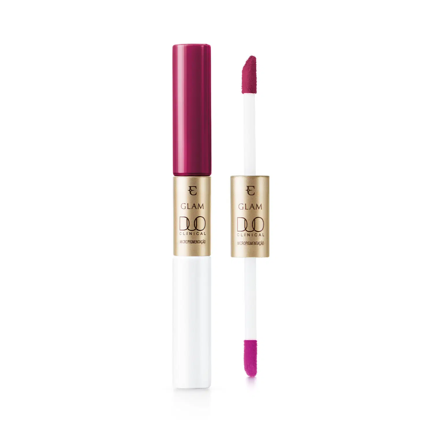 Batom Líquido Magenta Enigmático Eudora Glam Duo Clinical Micropigmentação 3,5G — foto 1