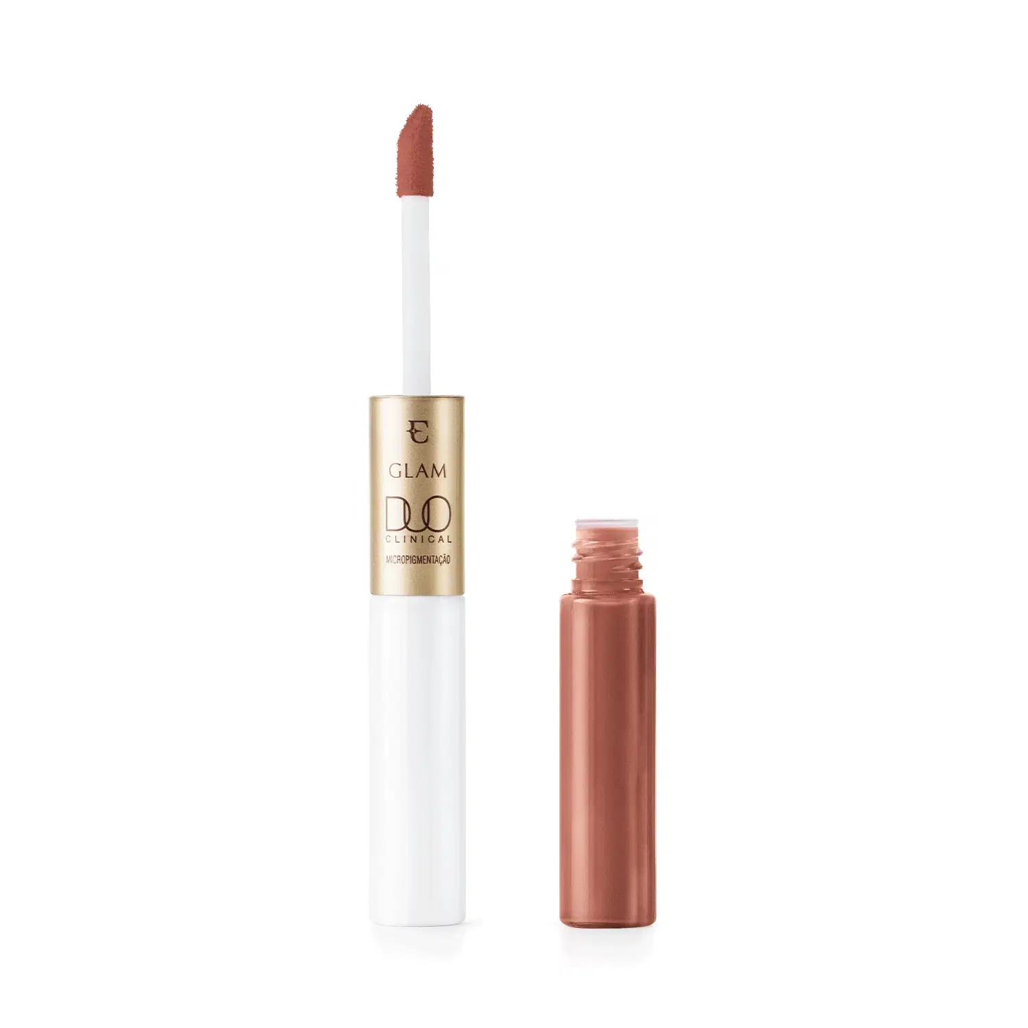 Batom Líquido Mascavo Irresistível Eudora Glam Duo Clinical Micropigmentação 3,5G — foto 1