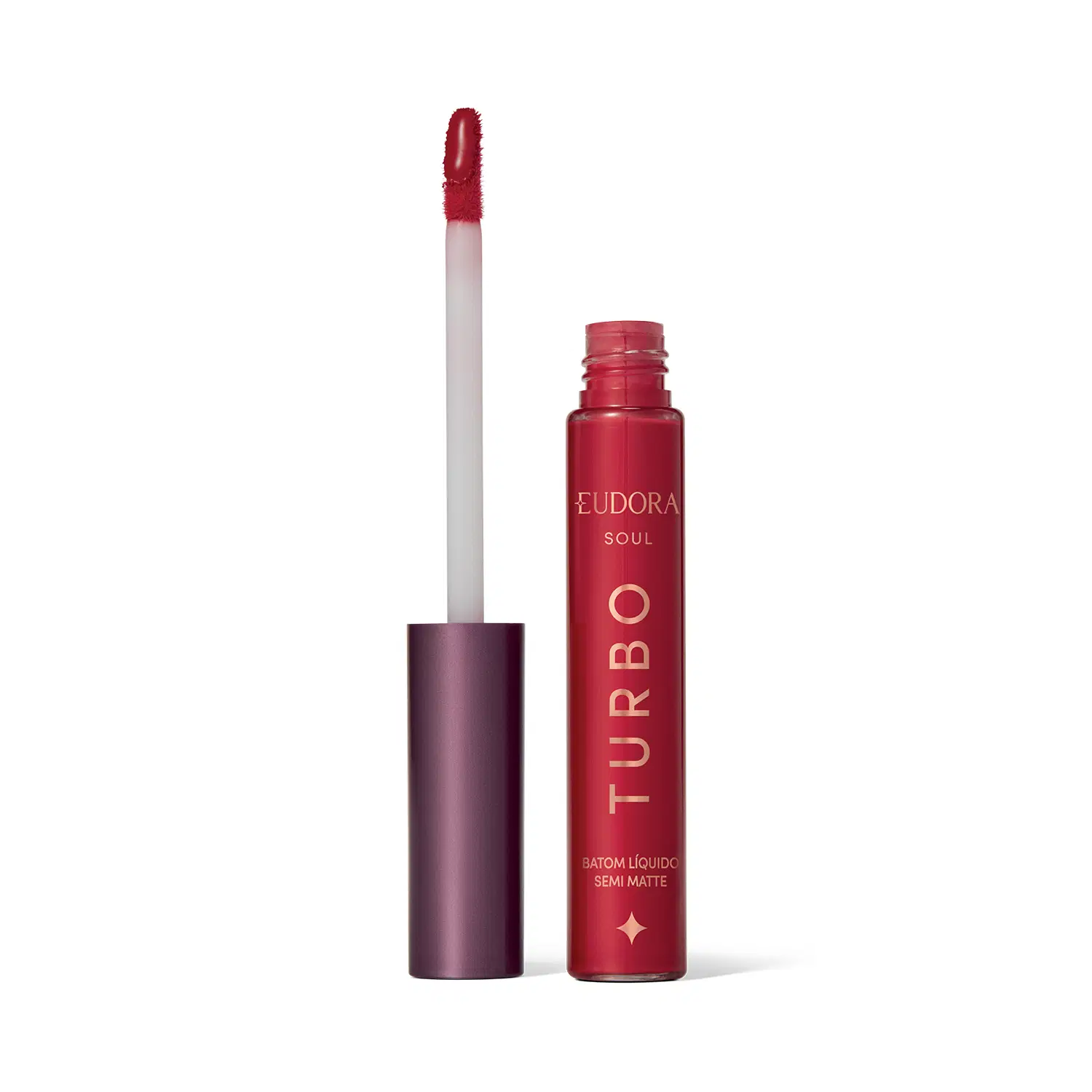 Batom Líquido Vermelho Turbinado Semi Mate Turbo Soul 5Ml — foto 1