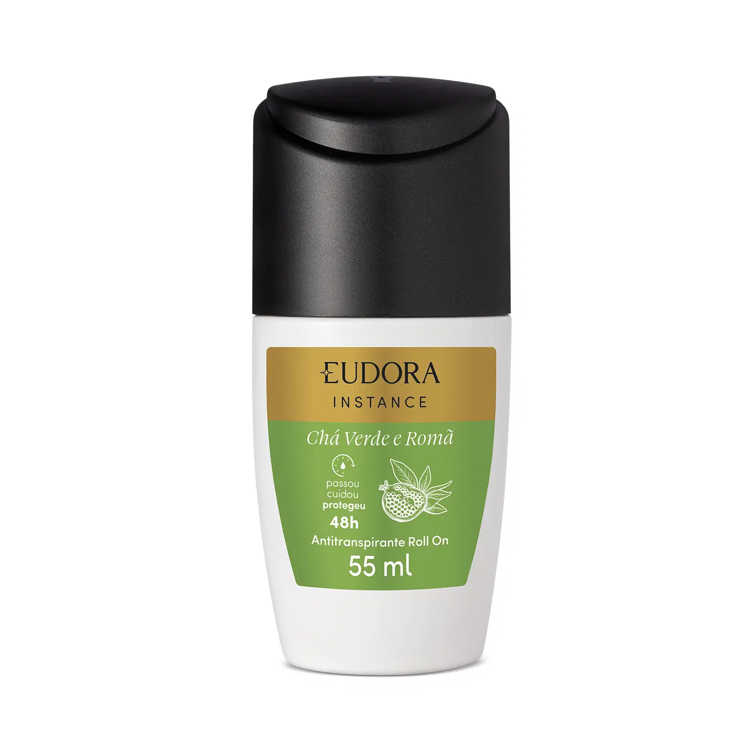 Eudora Instance Desodorante Antitranspirante Roll-On Chá Verde E Romã 55Ml — foto 1
