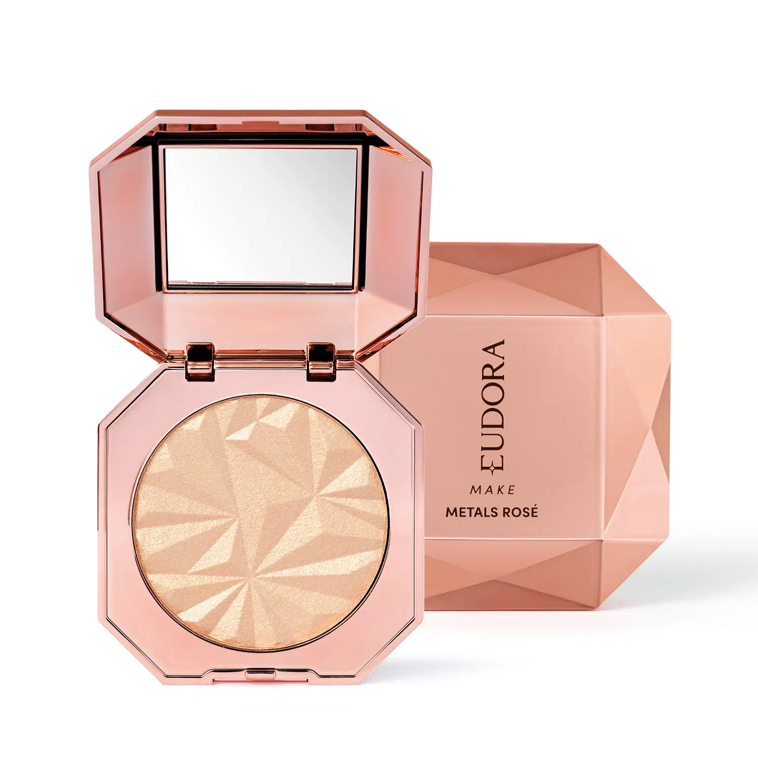 Iluminador Compacto Metals Rosé Eudora Make 5G — foto 1