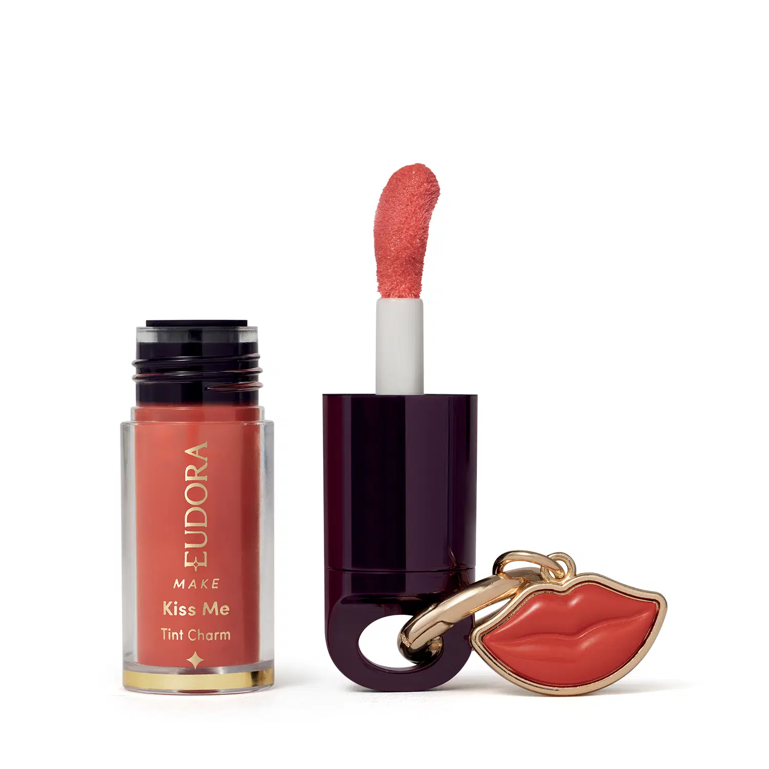 Lip Oil Tint Charm Peach Eudora Make Kiss Me 2Ml — foto 1