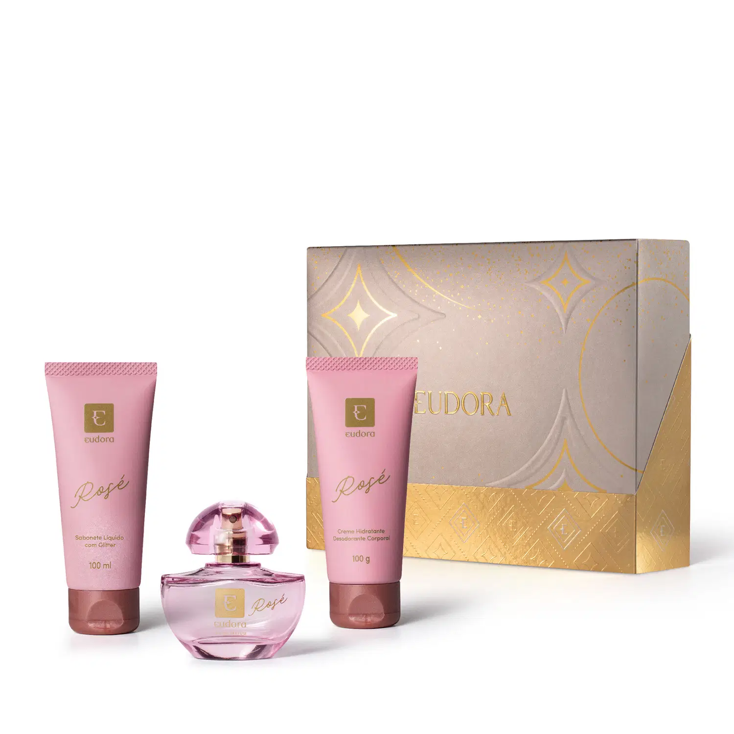 Kit Presente Natal Eudora Rosé (3 Itens) — foto 1