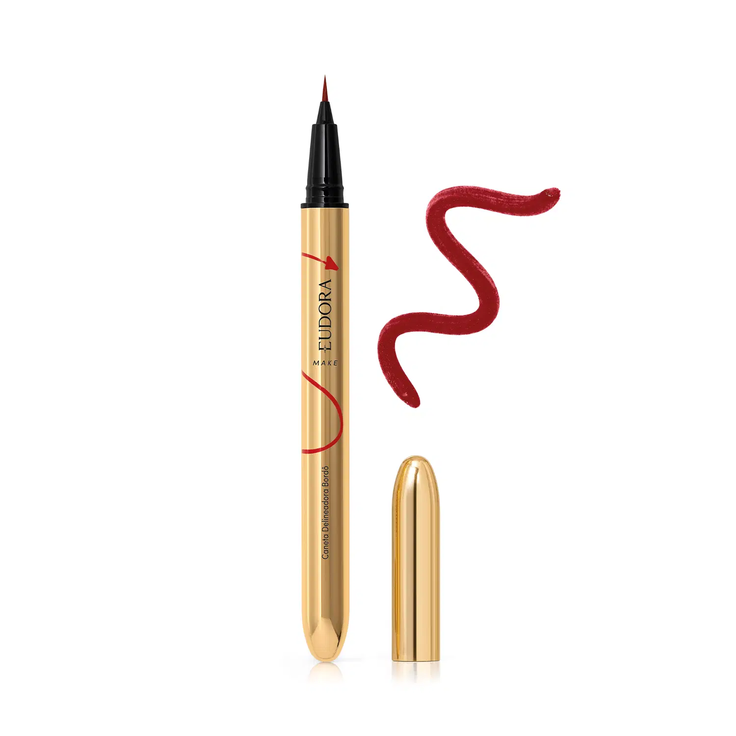Caneta Delineadora Eudora Make O Diabo Veste Prada Iconic Liner Bordô 0,4Ml — foto 1