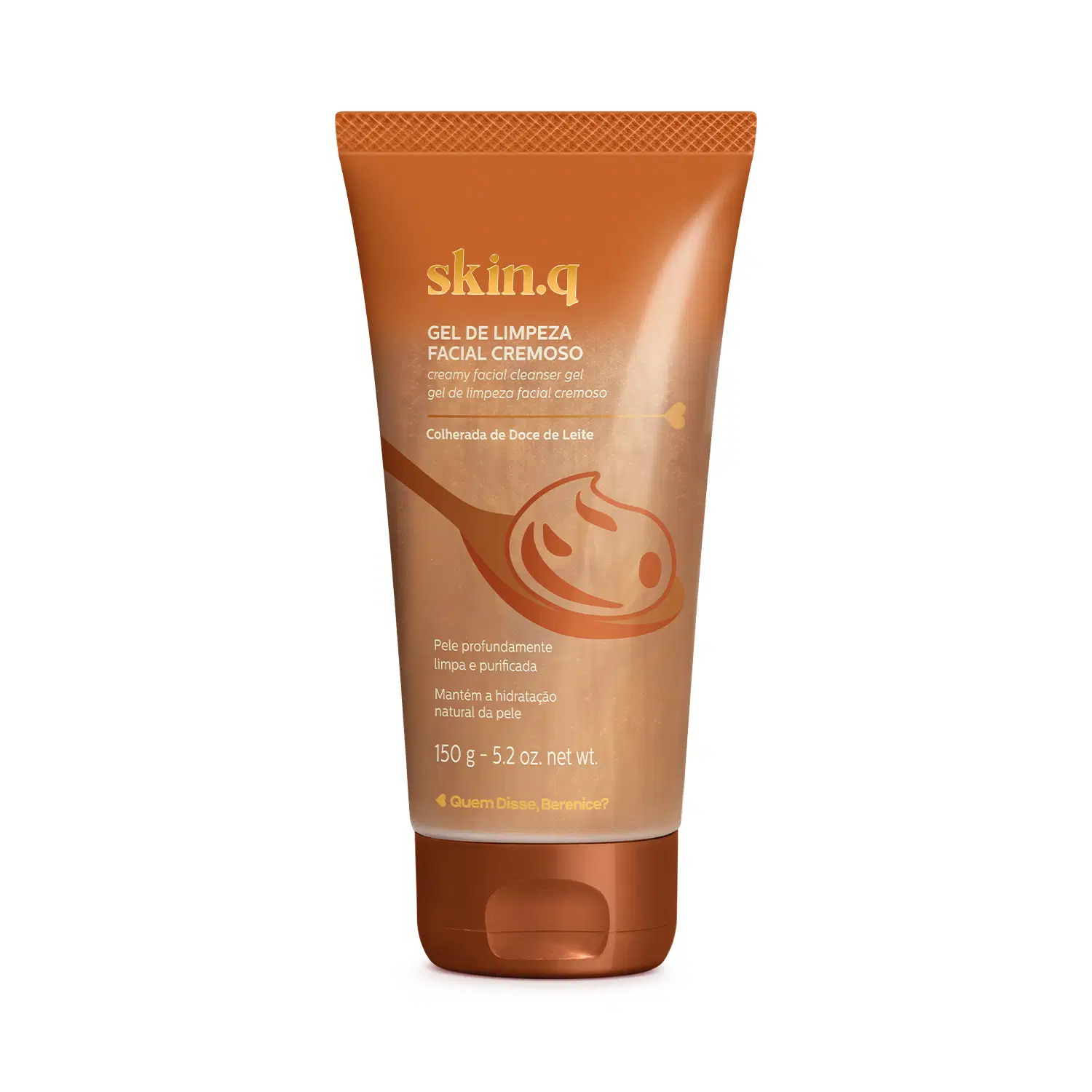Gel De Limpeza Facial Cremoso Skin.Q Colherada De Doce De Leite 150G — foto 1