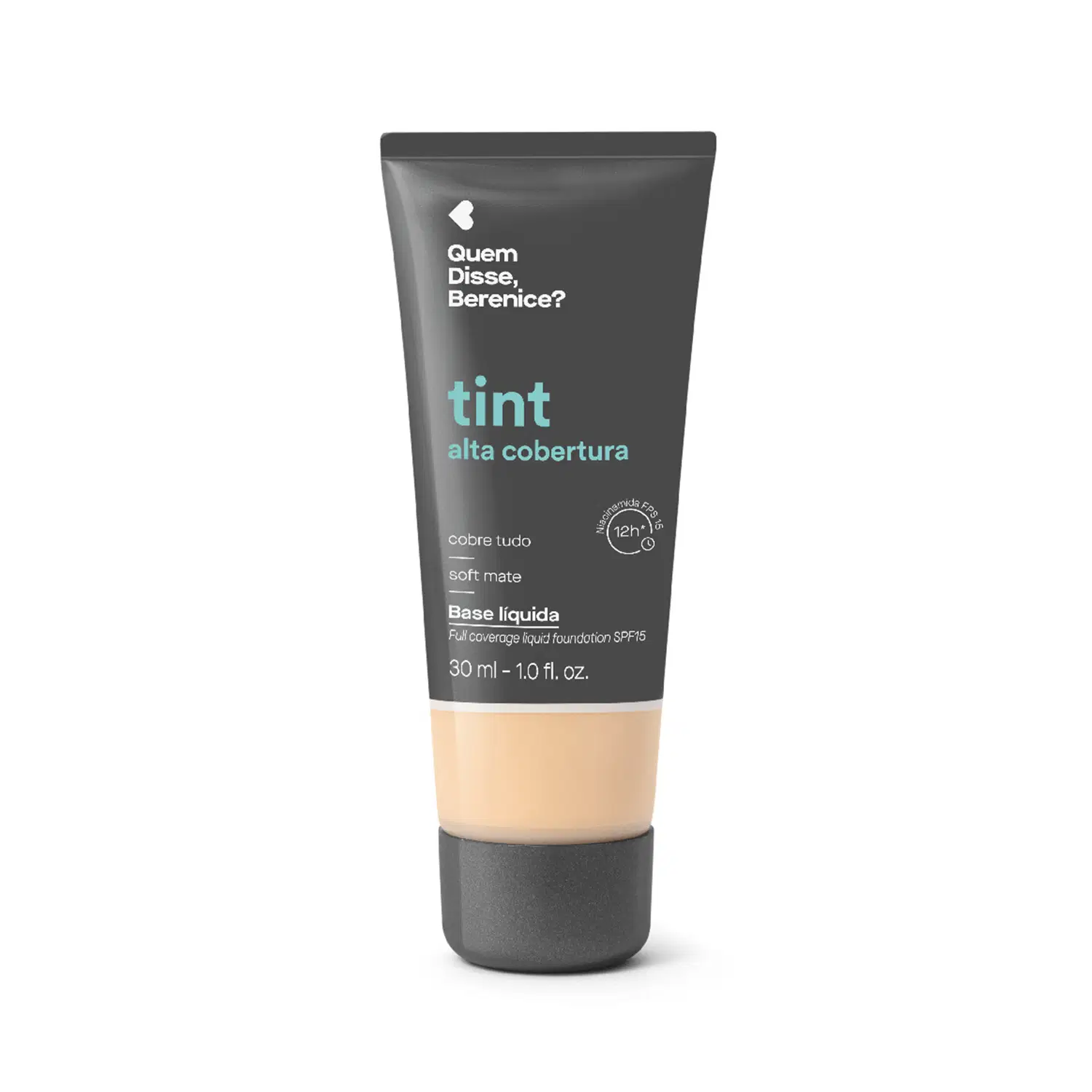 Quem Disse, Berenice? Base Líquida Tint Alta Cobertura 130Q 30Ml — foto 1