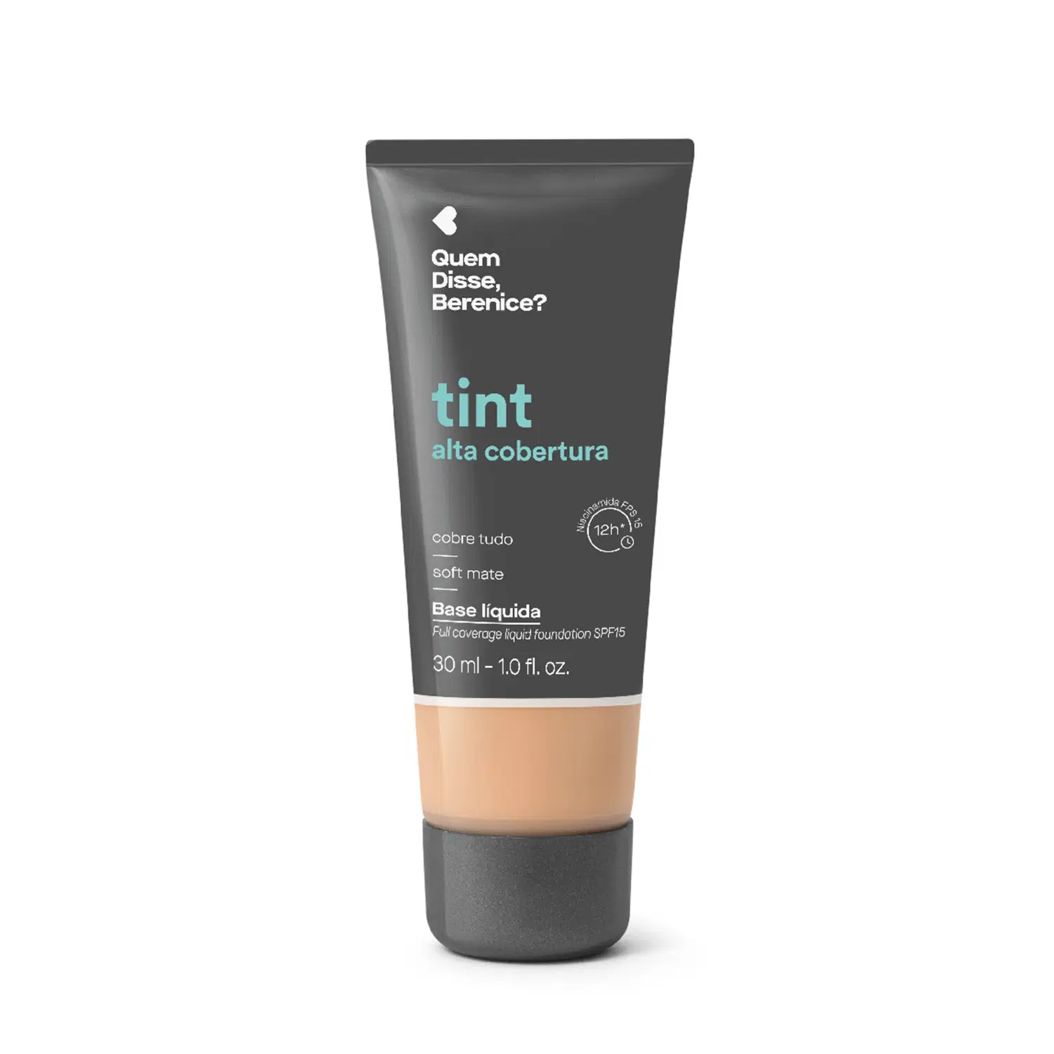 Quem Disse, Berenice? Base Líquida Tint Alta Cobertura 225Q 30Ml — foto 1
