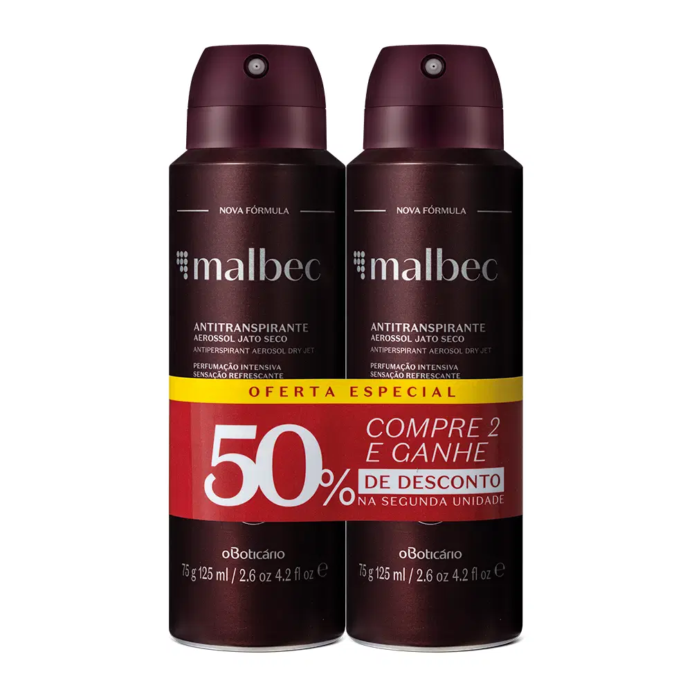 Kit Desodorante Antitranspirante Malbec (2 Unidades) — foto 1