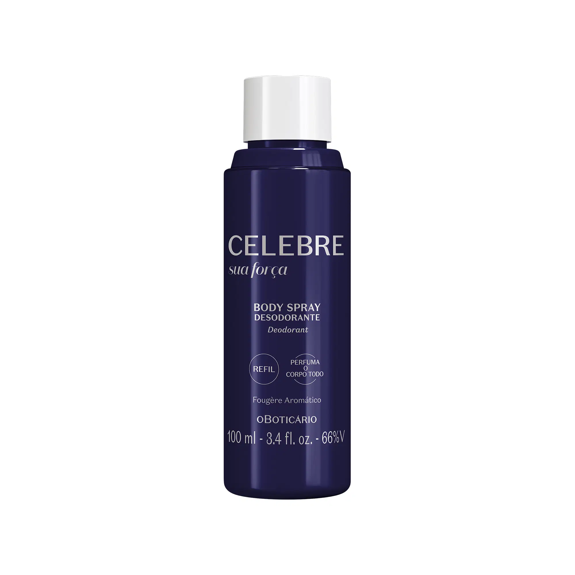 Refil Body Spray Desodorante Masculino Celebre Sua Força 100Ml — foto 1