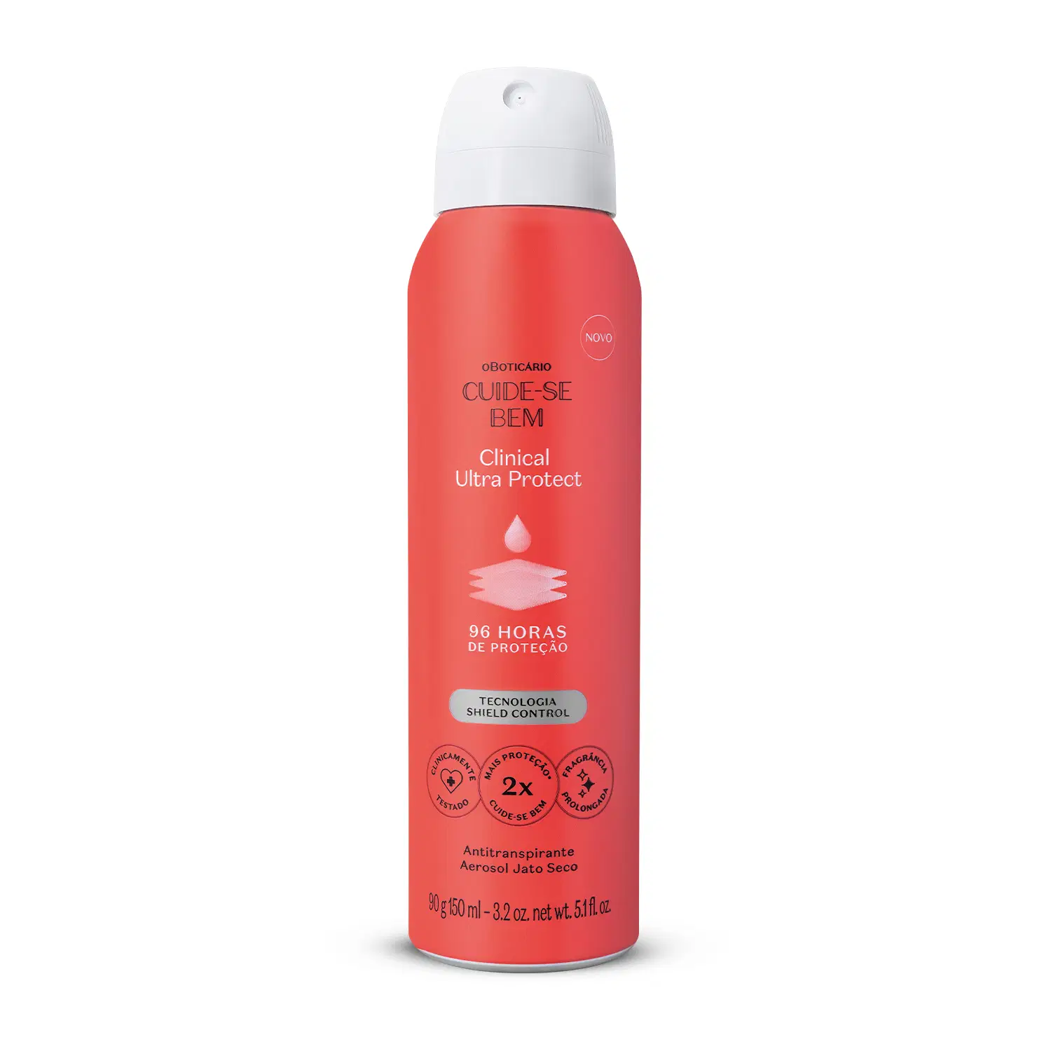 Desodorante Antitranspirante Aerosol Cuide-Se Bem Clinical Ultra Protect 90G/150Ml — foto 1