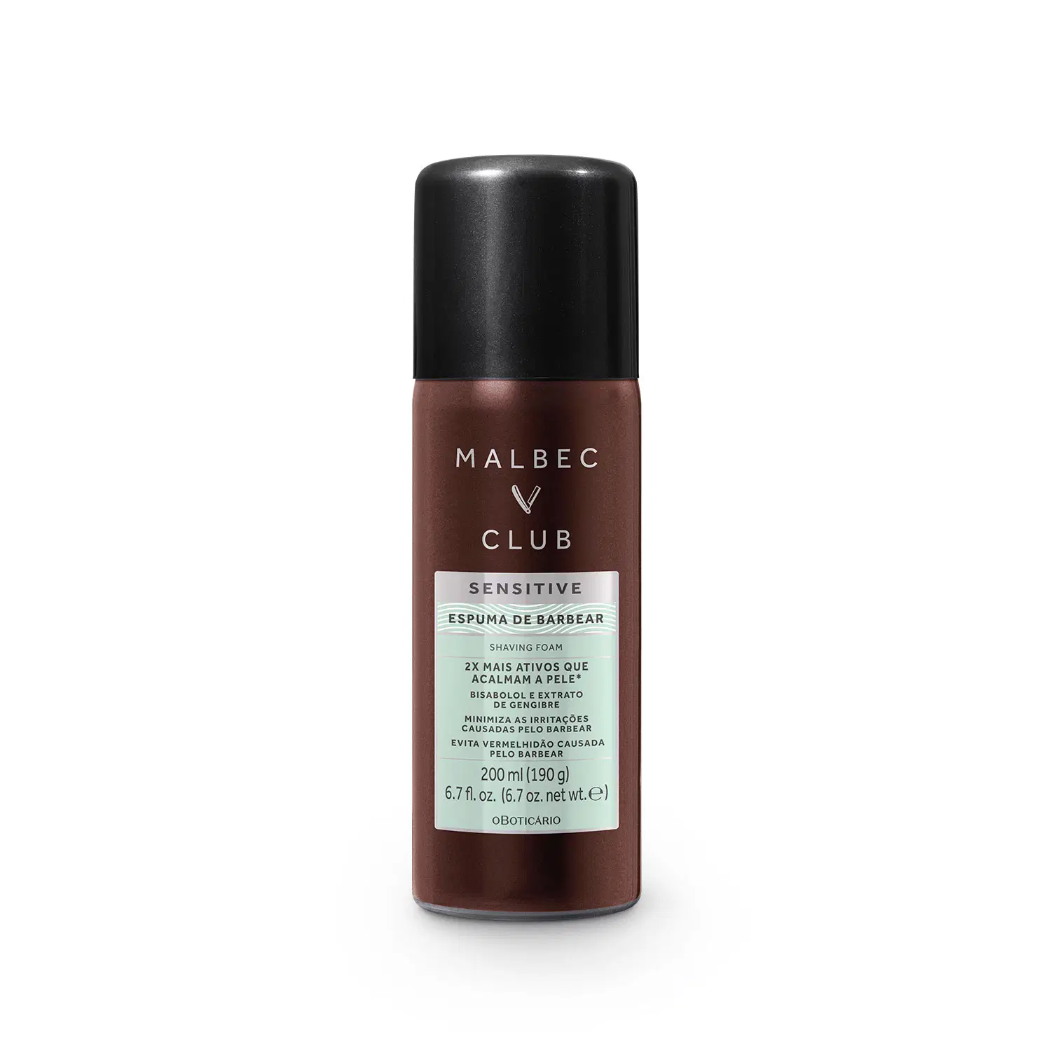 Espuma Para Barbear Malbec Club Sensitive 200Ml — foto 1