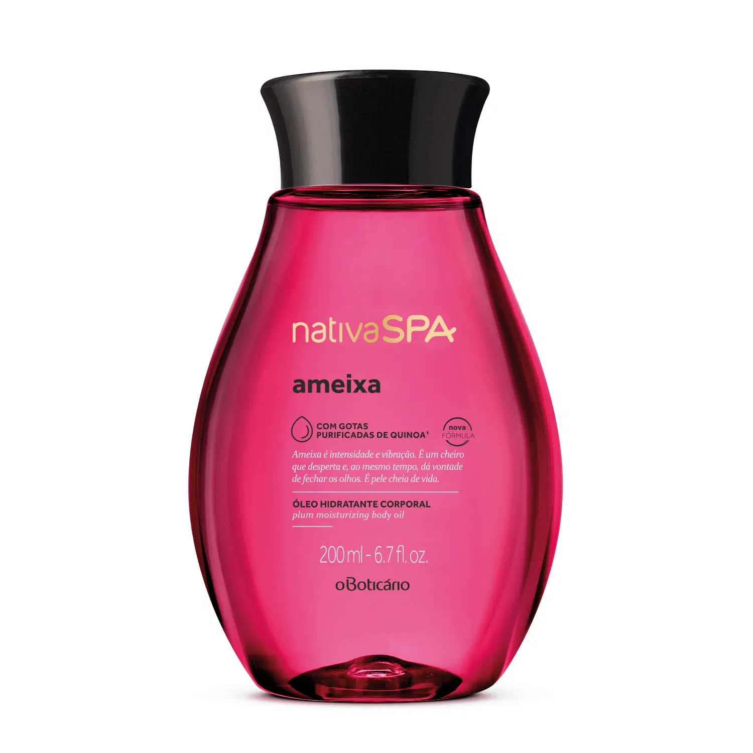 Óleo Hidratante Desodorante Corporal Nativa Spa Ameixa 200Ml — foto 1