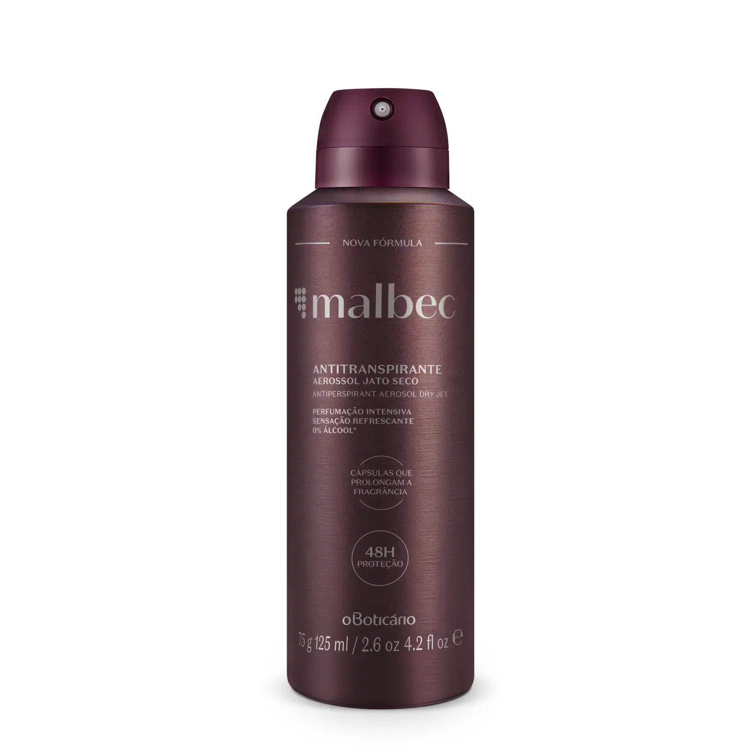 Desodorante Antitranspirante Malbec Aerossol 75G/125Ml — foto 1