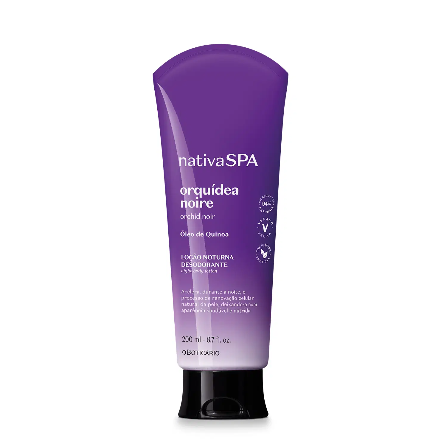 Loção Noturna Desodorante Corporal Nativa Spa Orquídea Noire 200Ml — foto 1