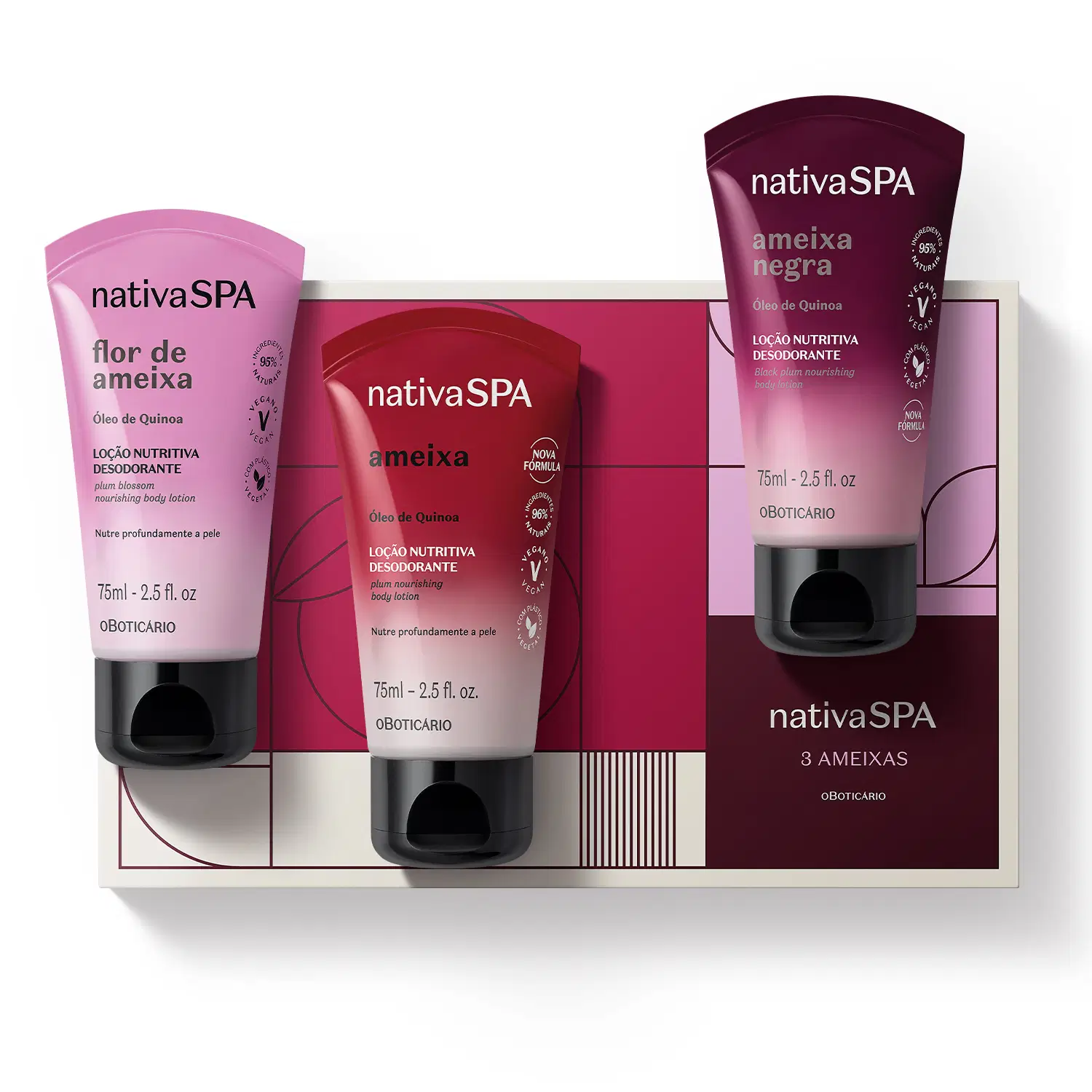 Mini Kit Presente Nativa Spa Ameixa (3 Itens) — foto 1