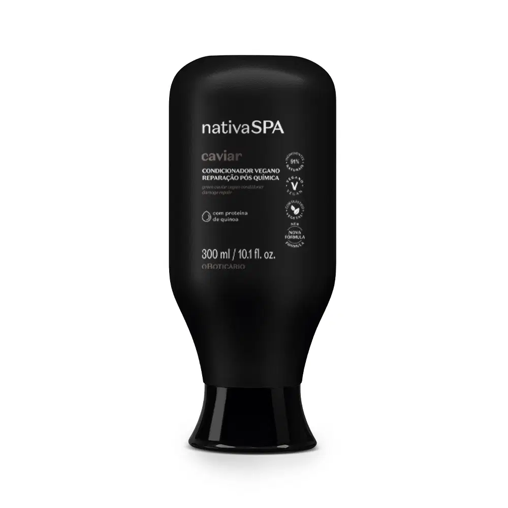 Condicionador Nativa Spa Caviar Reparação Pós Química 300Ml — foto 1