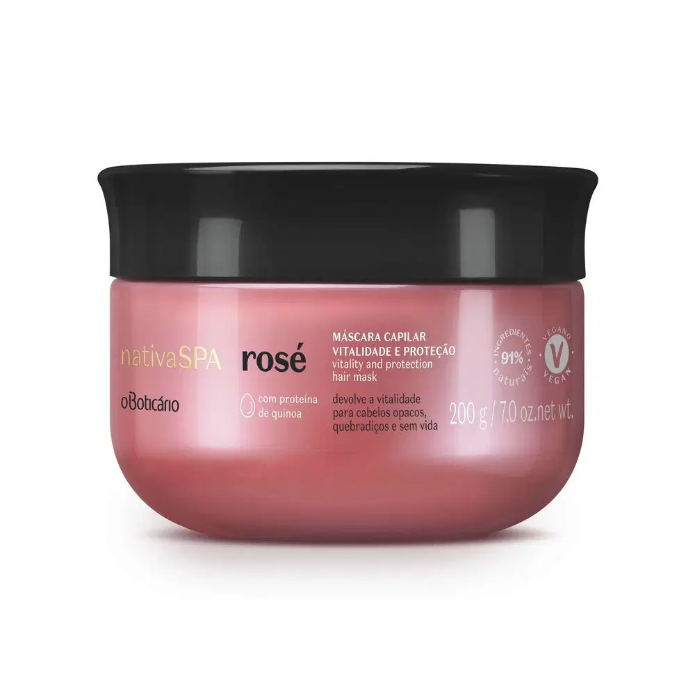 Máscara Vitalidade E Proteção Nativa Spa Rosé 200G — foto 1