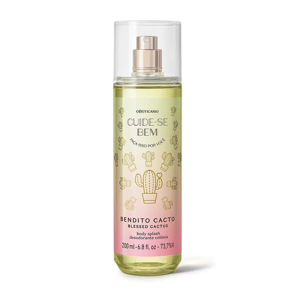 Body Splash Desodorante Colônia Cuide-Se Bem Bendito Cacto 200Ml — foto 1