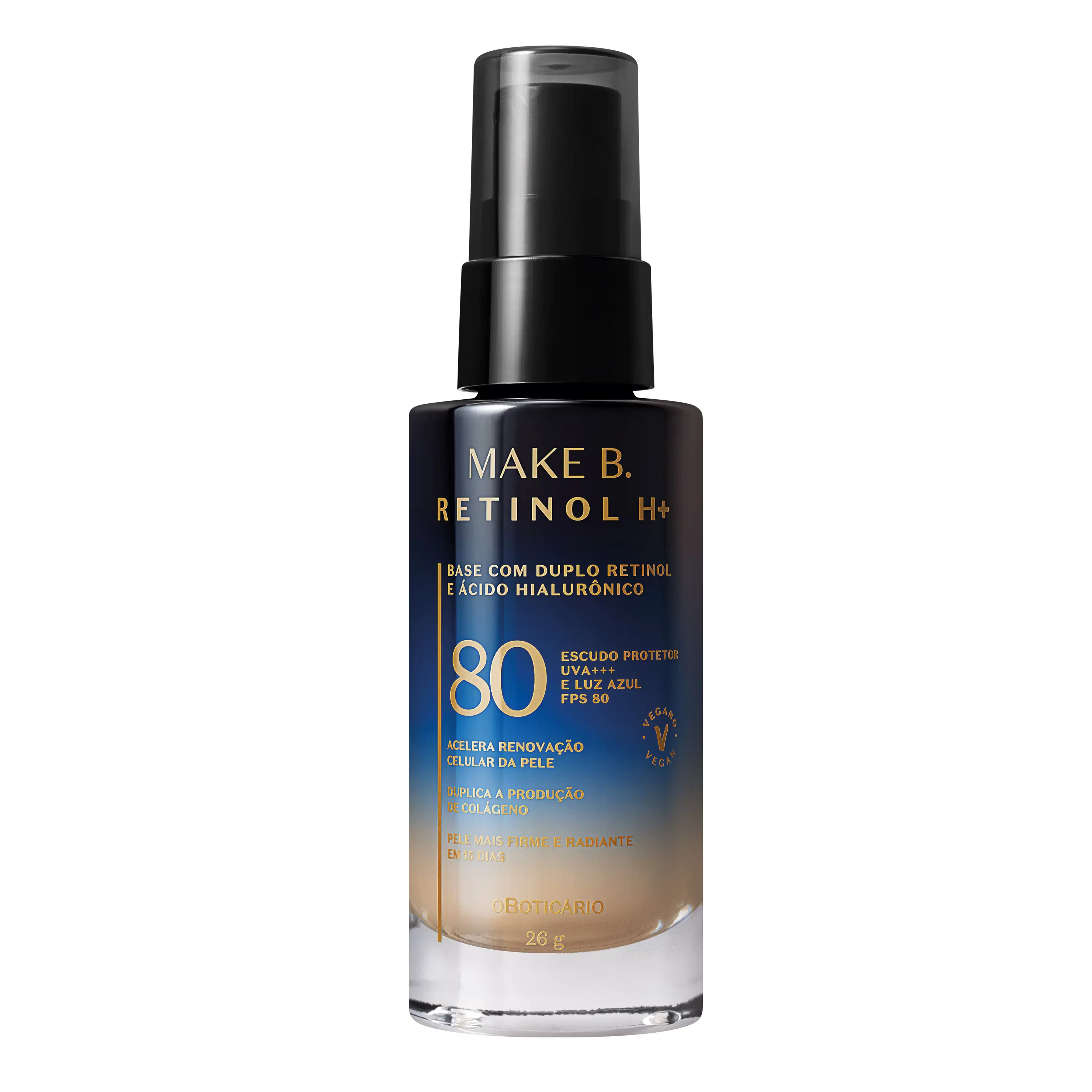 Base Líquida Cor 25 Com Fps 80 Make B. Retinol H+ 26G — foto 1