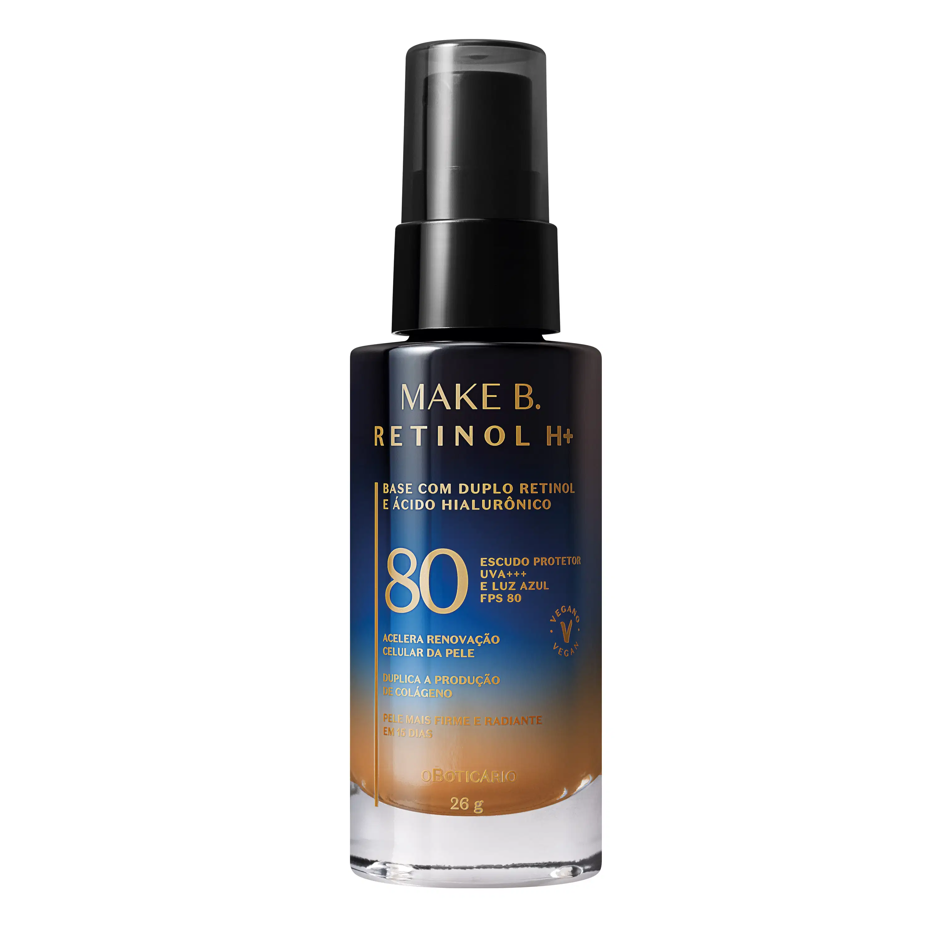 Base Líquida Cor 60 Com Fps 80 Make B. Retinol H+ 26G — foto 1
