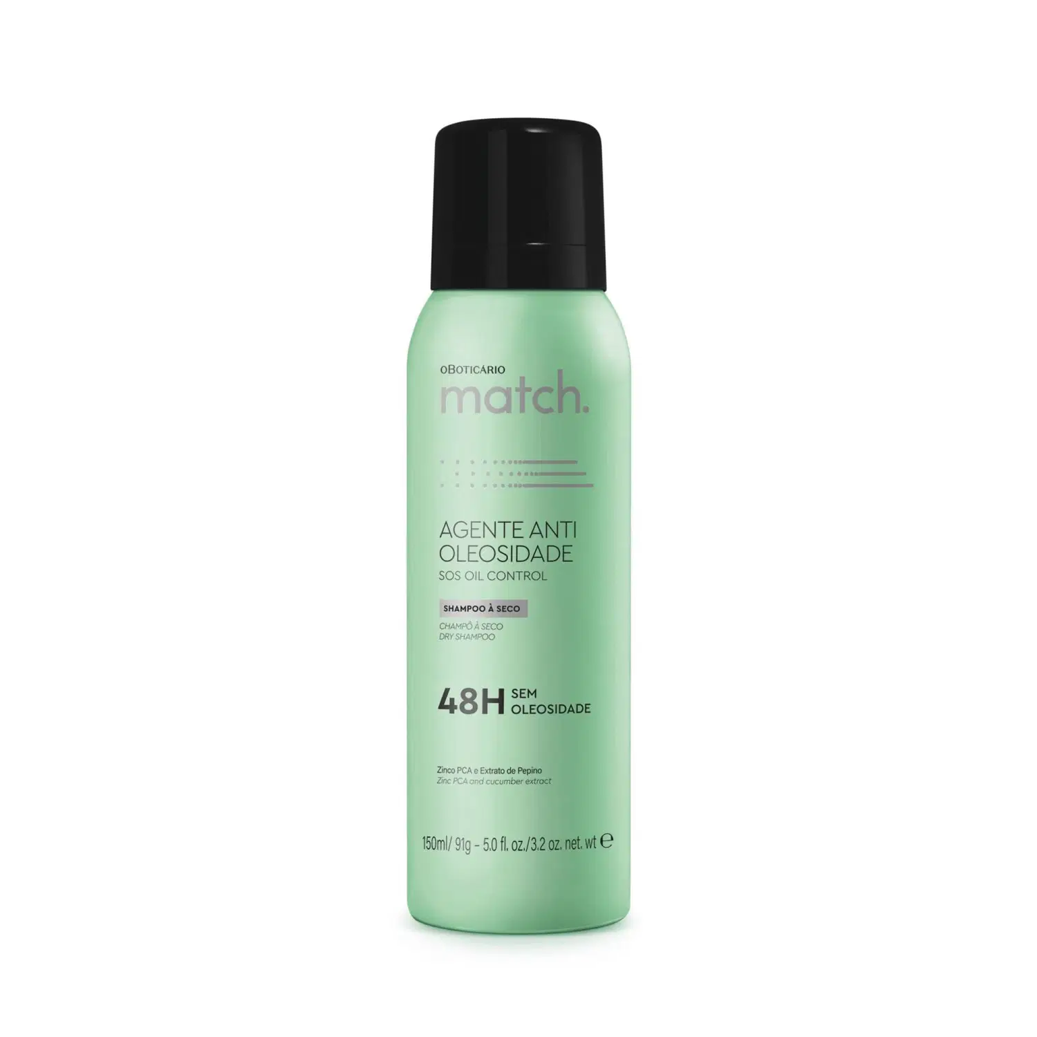 Shampoo À Seco Match Agente Antioleosidade 150Ml — foto 1