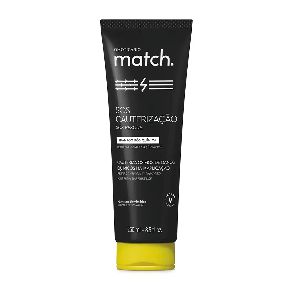 Shampoo Pós-Química Match Sos Cauterização 250Ml — foto 1