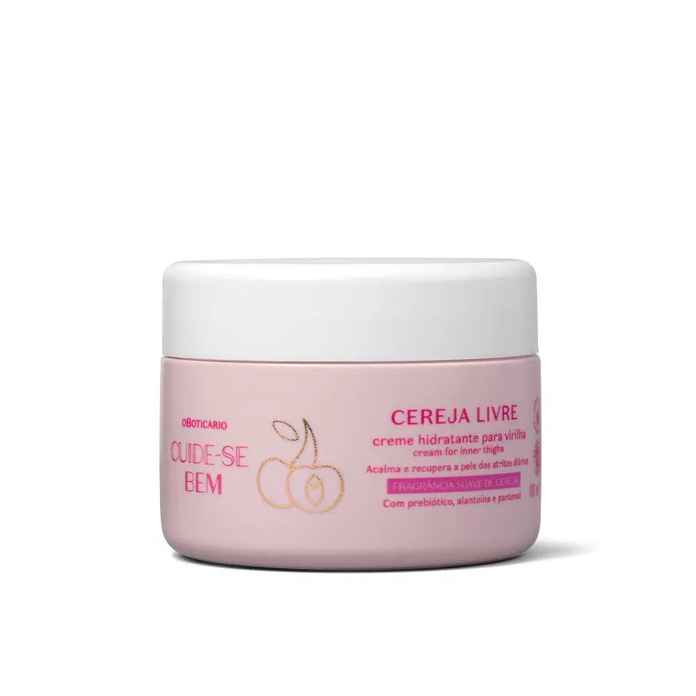 Creme Hidratante Para Virilha Cuide-Se Bem Cereja Livre 100Ml — foto 1