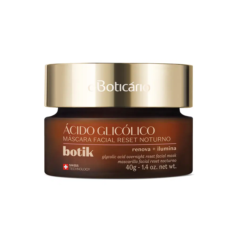 Máscara Facial Reset Noturno Ácido Glicólico Botik 40G — foto 1