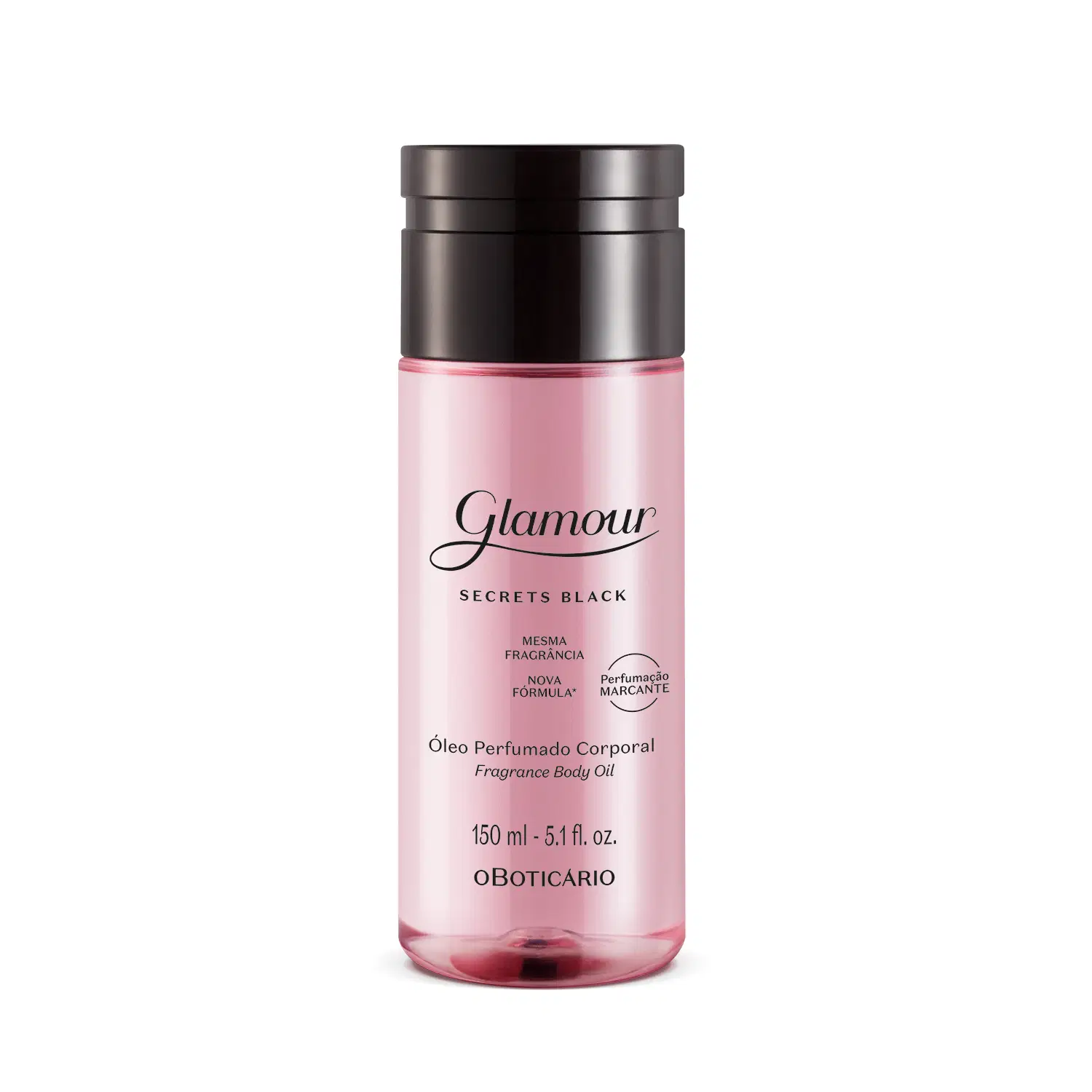 Óleo Perfumado Desodorante Corporal Glamour Secrets Black 150Ml — foto 1