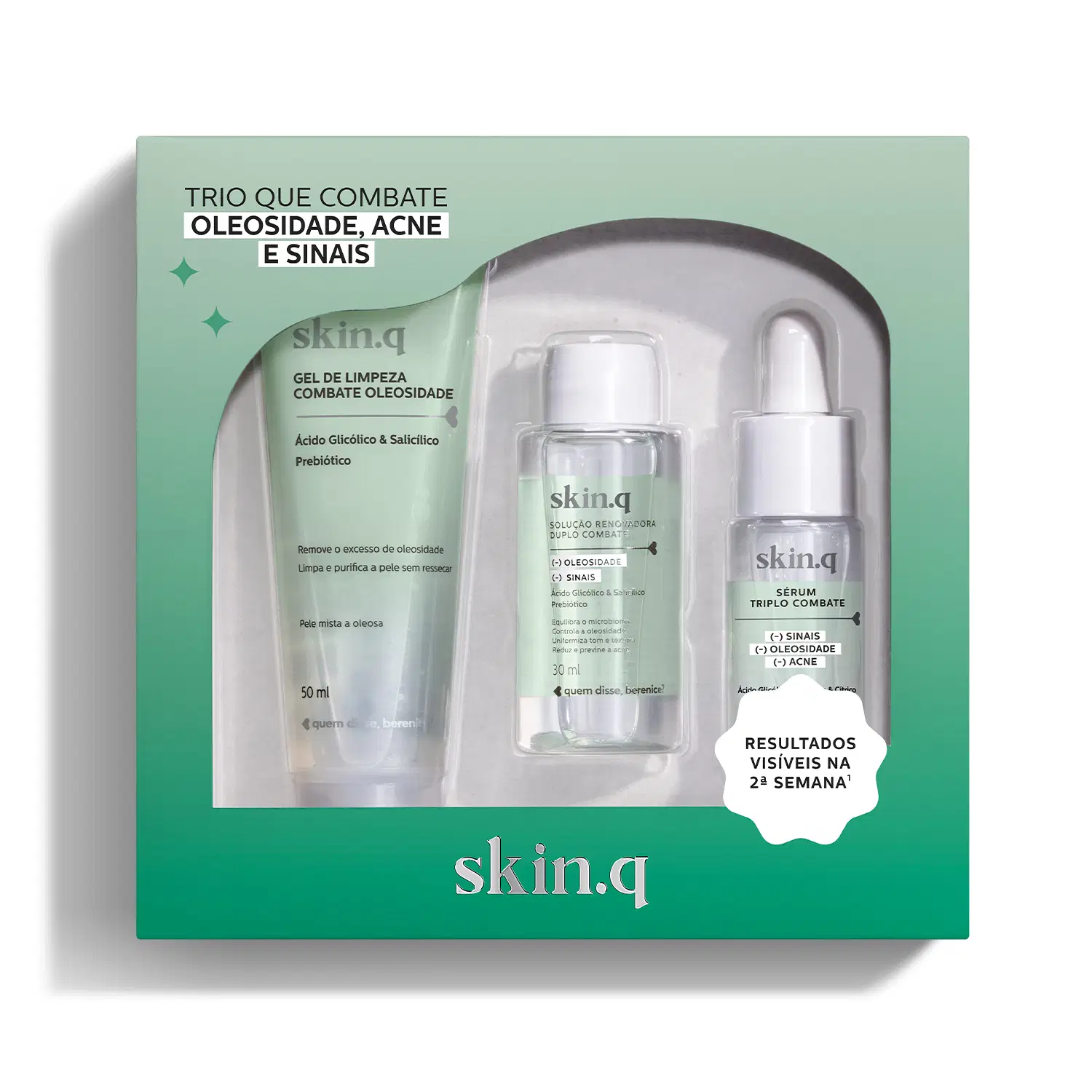 Kit Mini Combate Oleosidade Skin.Q (3 Itens) — foto 1
