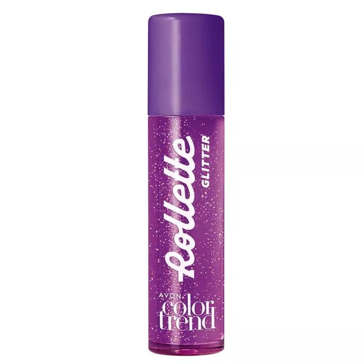 Avon Color Trend Brilho Rollette Glitter para Lábios Uva Lovers — foto 1
