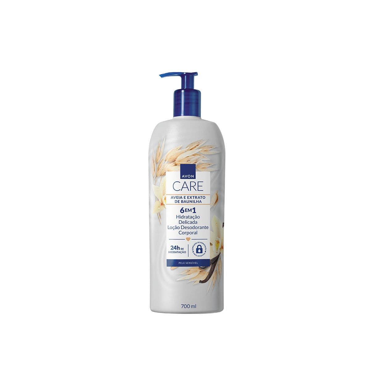 AVON CARE LOÇÃO DESODORANTE CORPORAL AVEIA E EXTRATO DE BAUNILHA 700ML