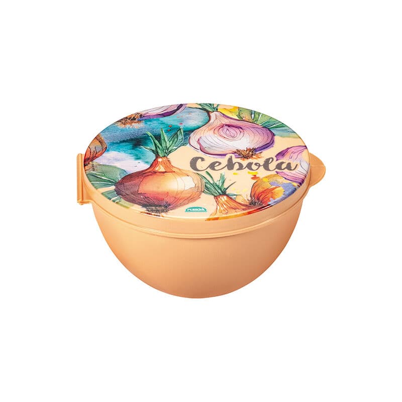 Porta Metades Cebola Candy Laranja Pastel — foto 1