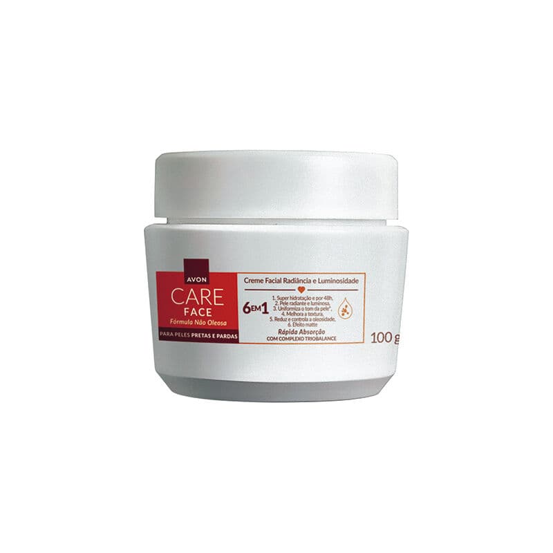 Avon Care Creme Facial Radiância e Luminosidade 6 em 1 100g