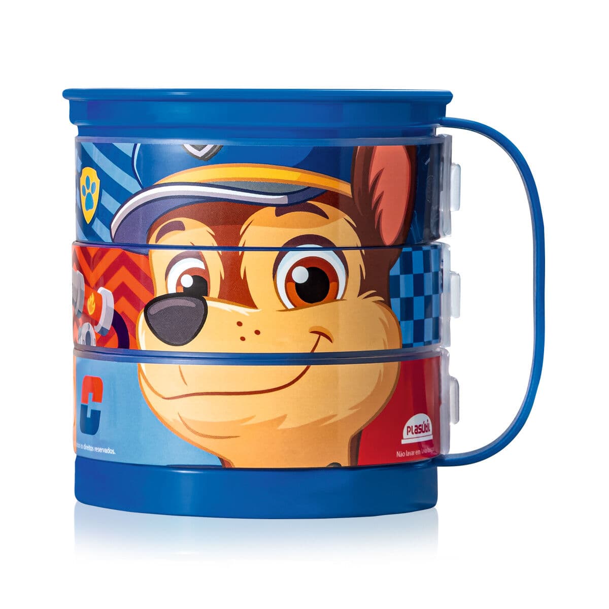 Caneca Divertida Patrulha Canina Chase e Marshall 360 ml — foto 1