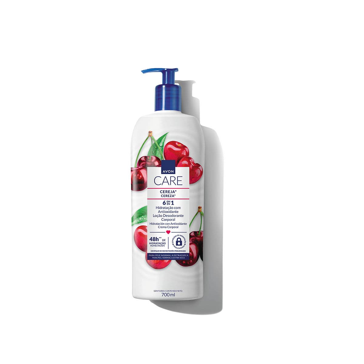 AVON CARE LOÇÃO DESODORANTE CORPORAL CEREJA 700ML — foto 1