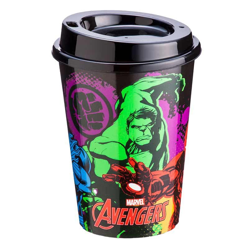 Copo Com Tampa Cafe Avengers — foto 1