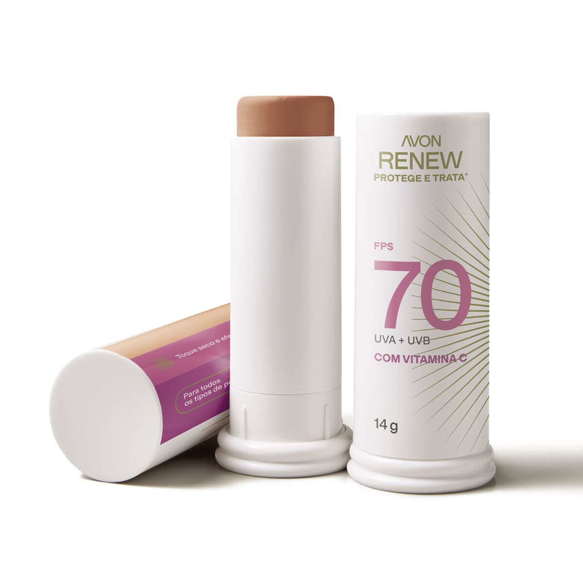 Multiprotetor em Bastão FPS70 Média Escura 14g — foto 1