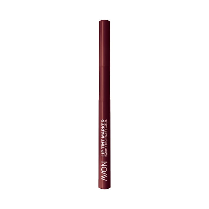 Avon Lip Tint Marker Batom E Delineador Labial Vinho 1Ml — foto 1