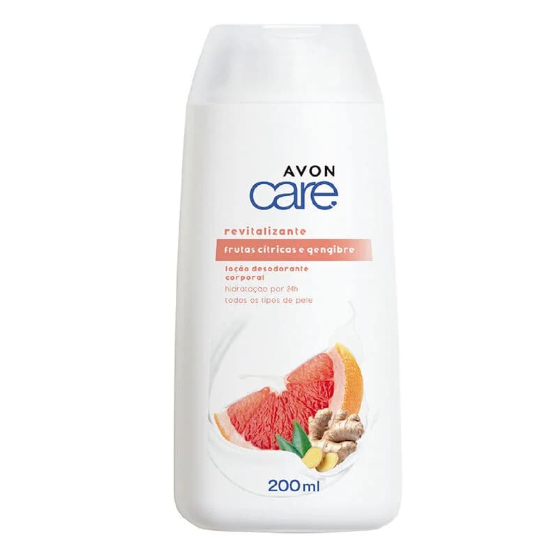 Locao Desodorante Corporal Avon Care Frutas Citricas e Gengibre 200ml — foto 1