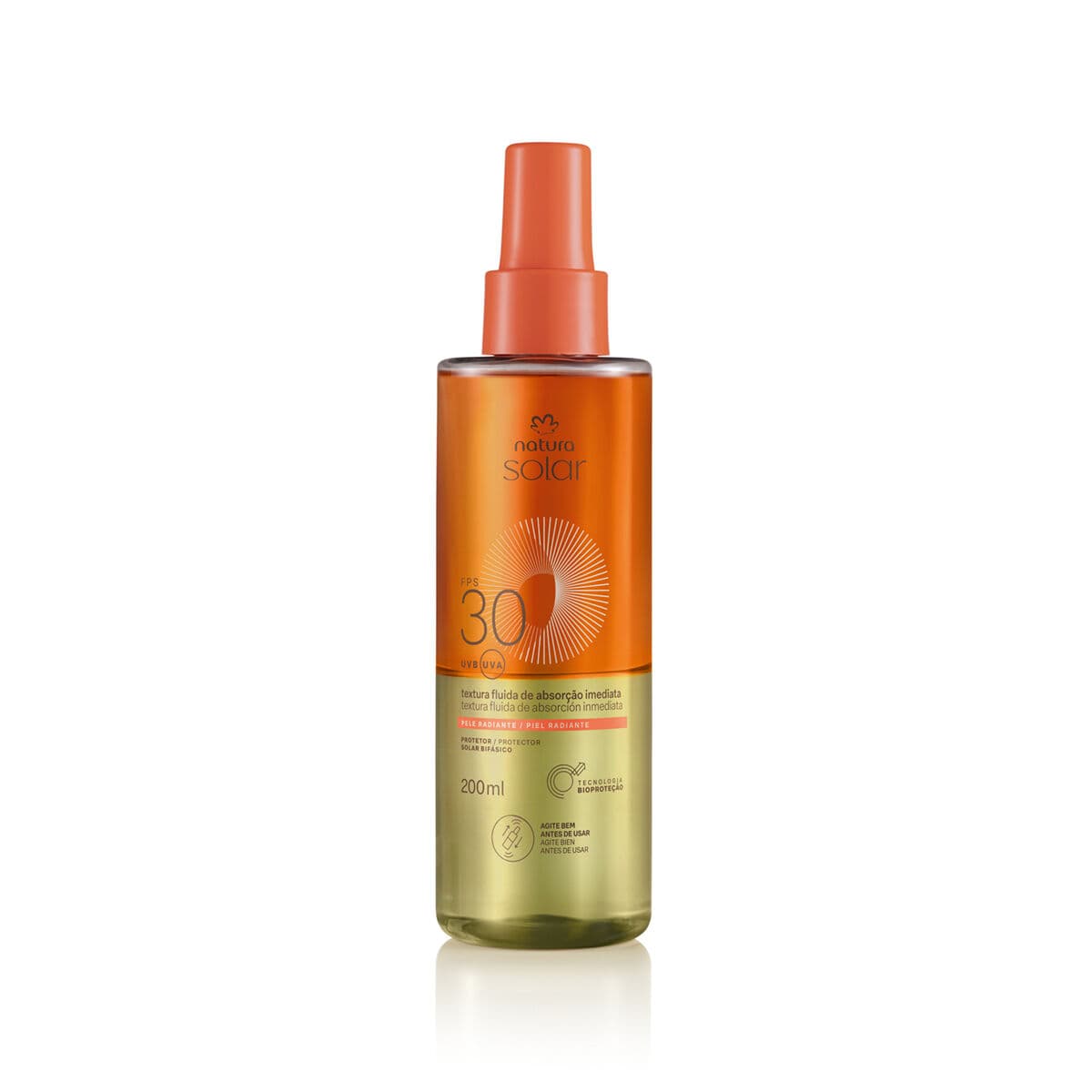 Protetor Solar Bifásico FPS 30 Natura Solar 200 ml — foto 1