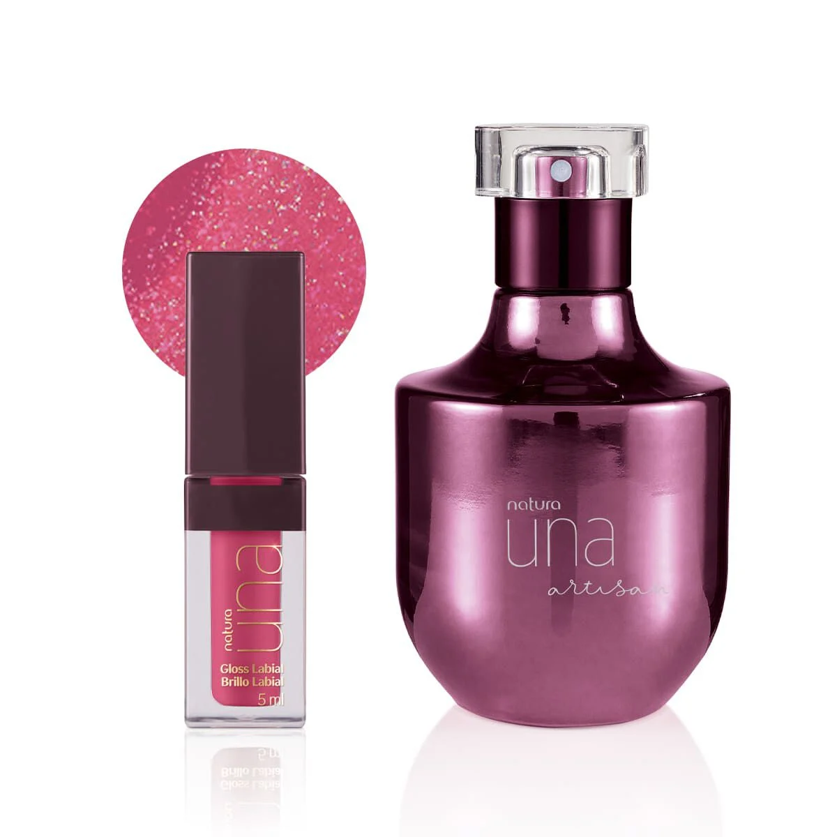 Kit Una Artisan Deo Parfum e Gloss Labial Hidratação Ativa — foto 1