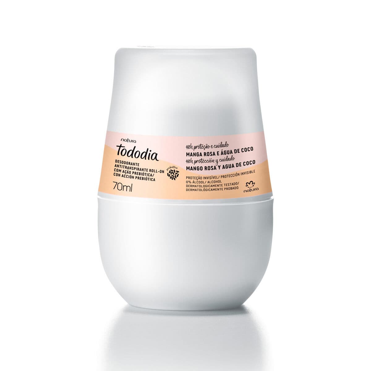 Desodorante Antitranspirante Roll on Tododia Manga Rosa e Água de Coco 70 ml — foto 1