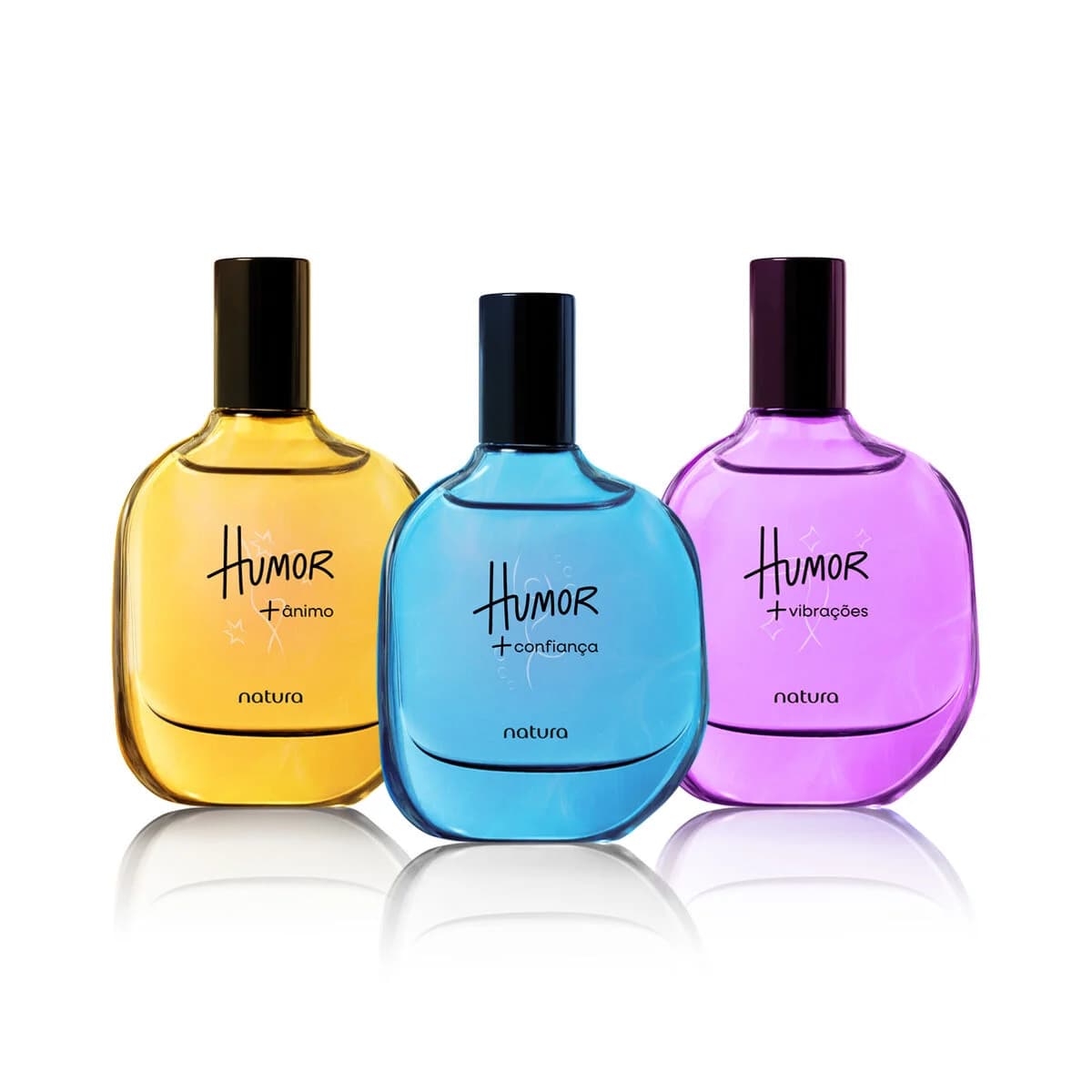 Kit Deo Colônia Natura Humor +Ânimo, +Vibrações e +Confiança 25 ml (3 produtos) — foto 1