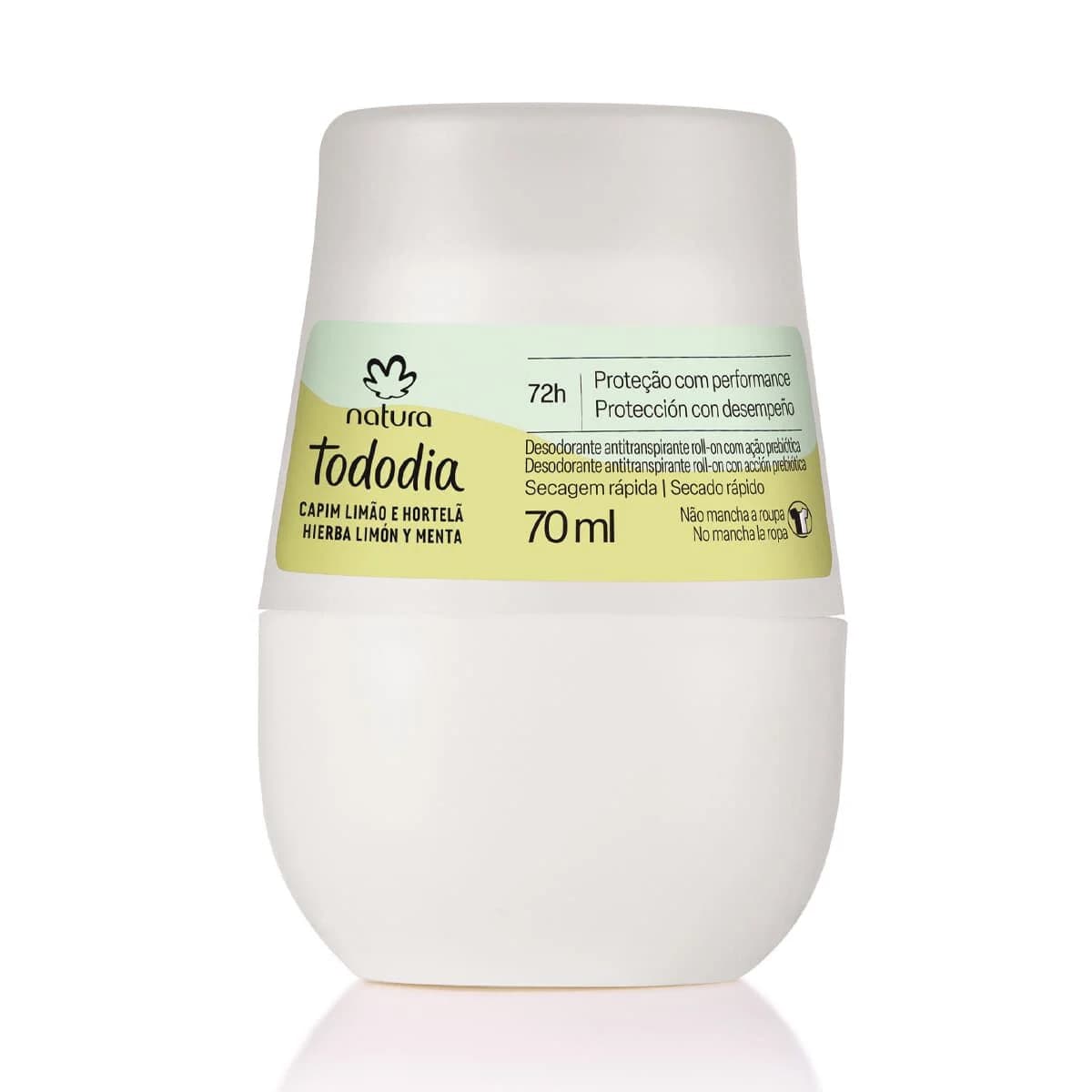 Desodorante Antitranspirante Roll-on Tododia Capim Limão e Hortelã 70 ml — foto 1